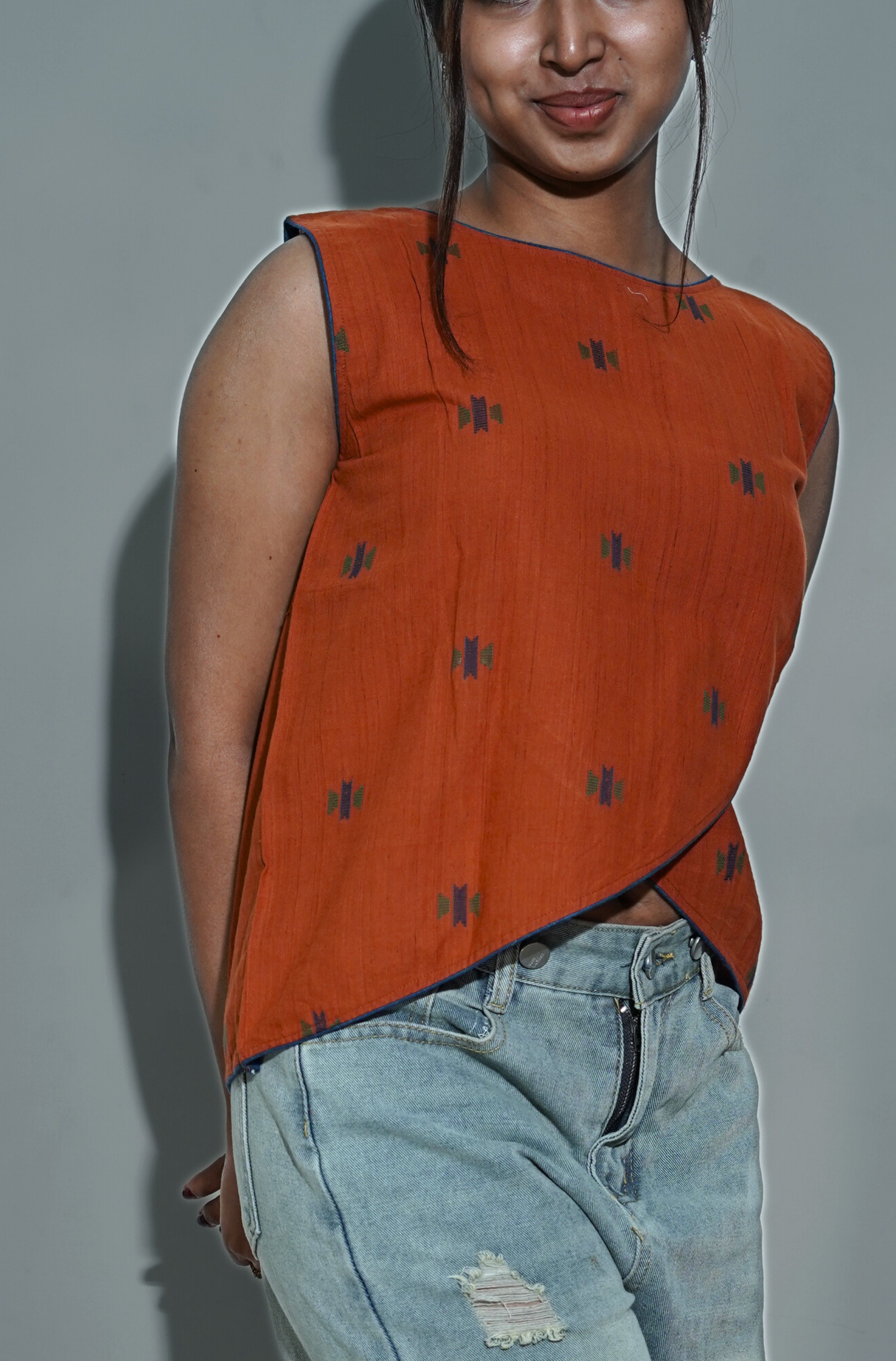 Rust Red Two Way Top