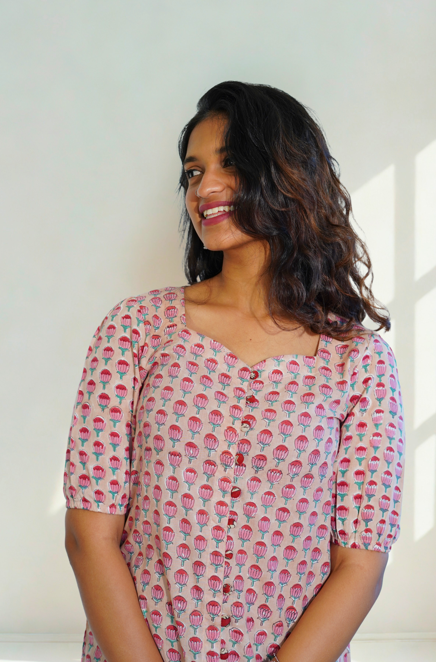 Blush Pink A line Comfort Dress