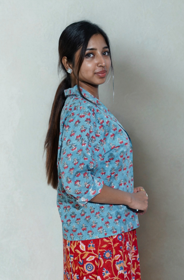 Red structured dress