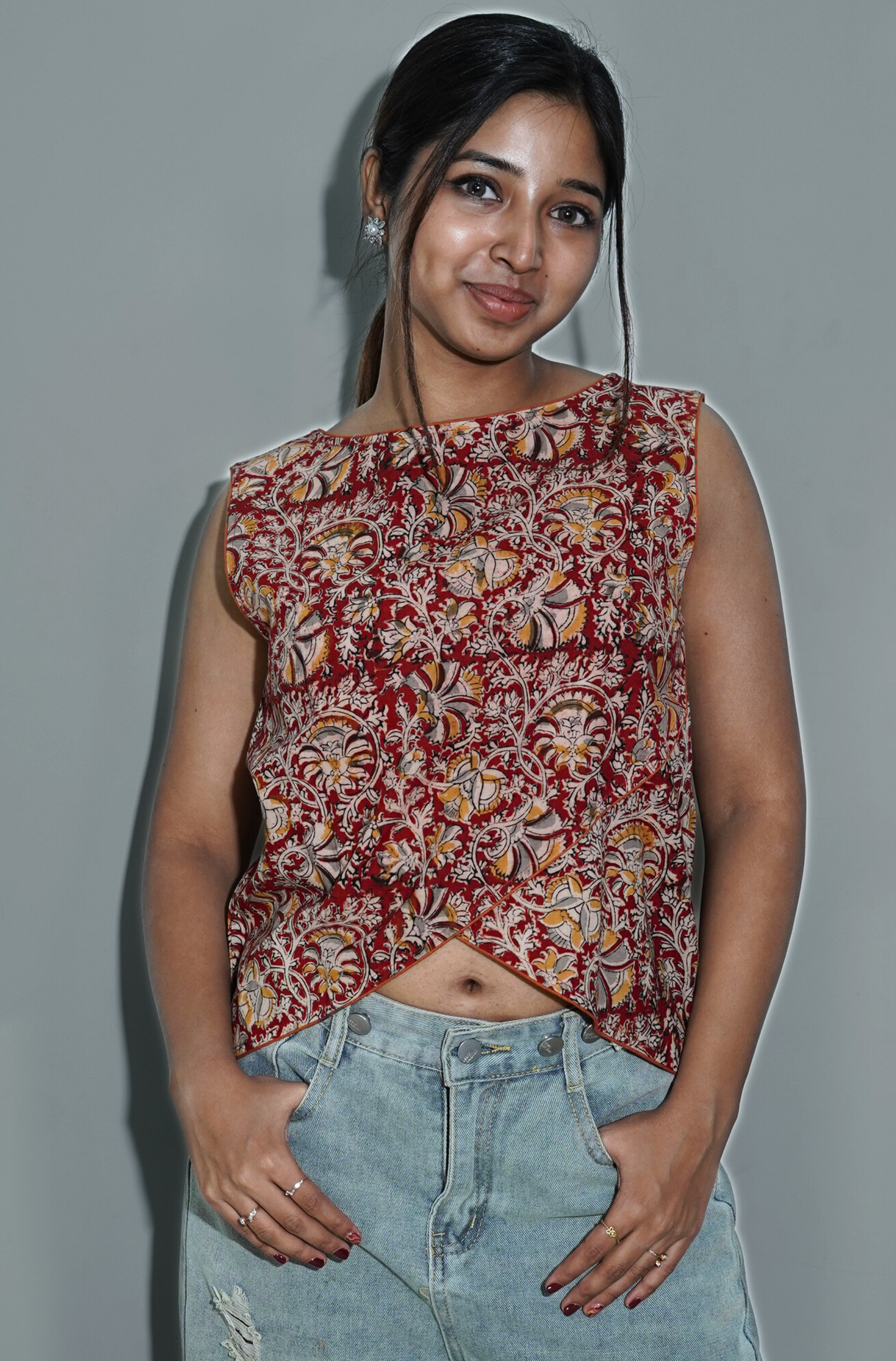 Brick Red Two Way Top