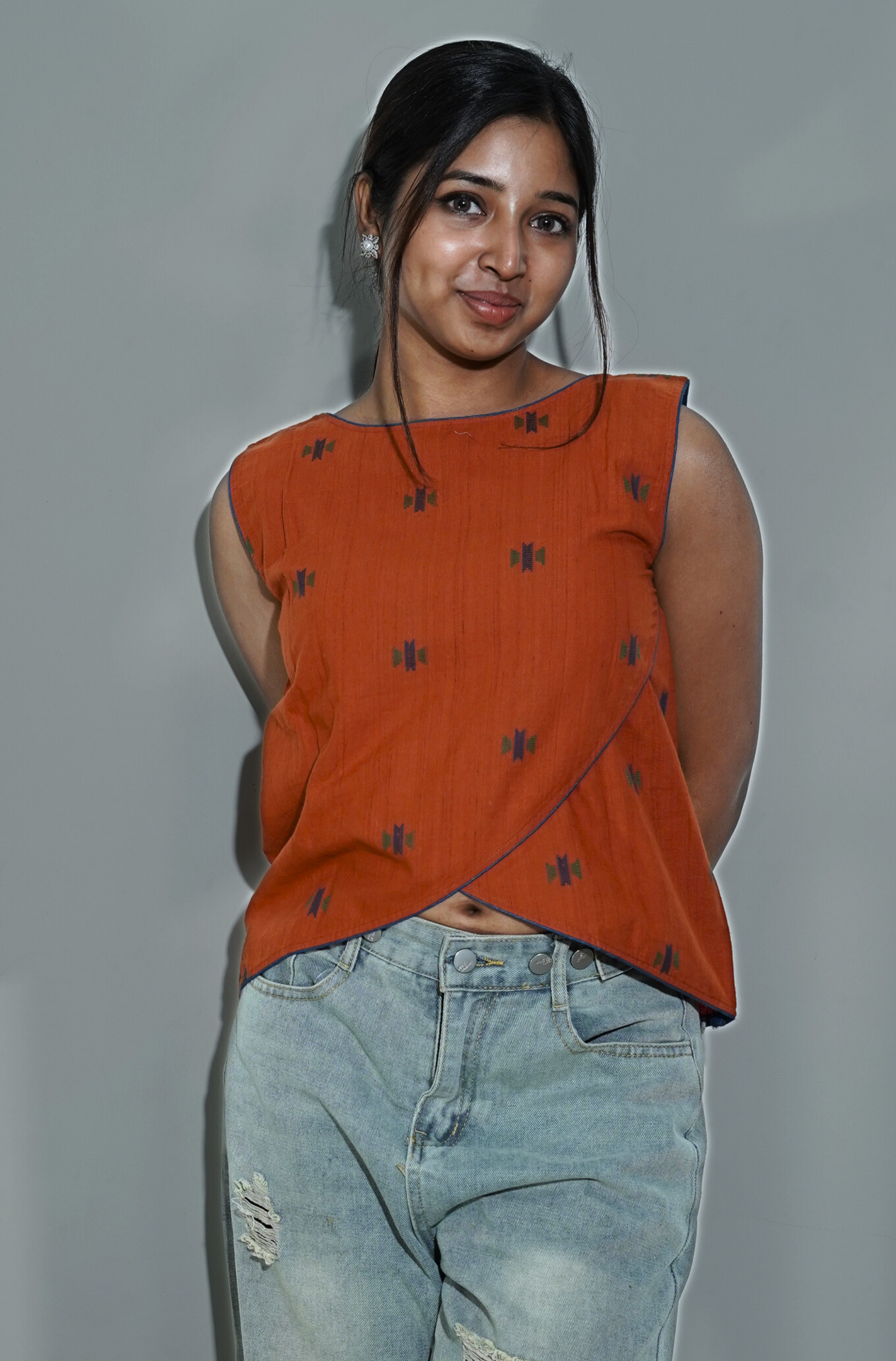 Rust Red Two Way Top