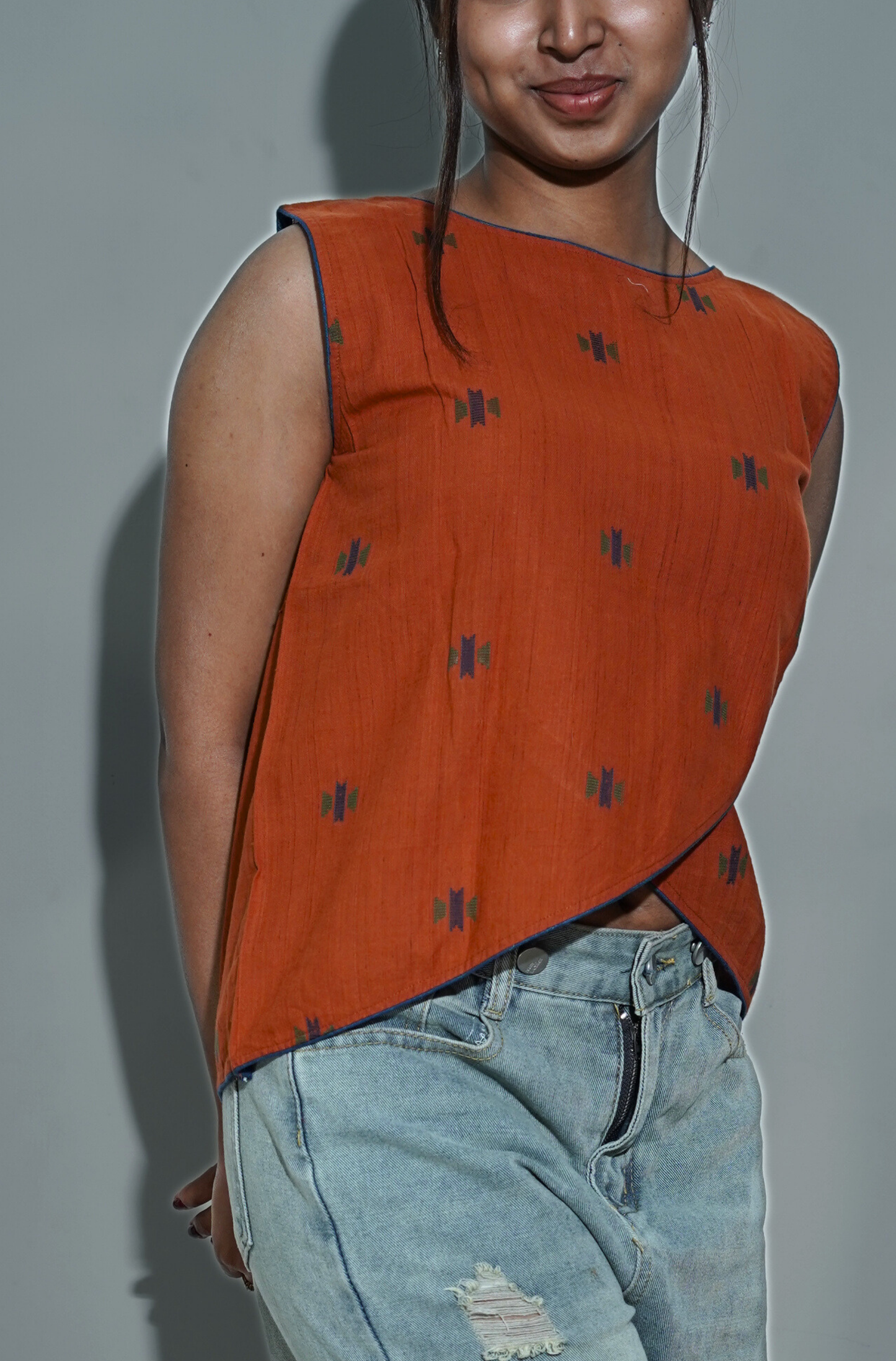Rust Red Two Way Top