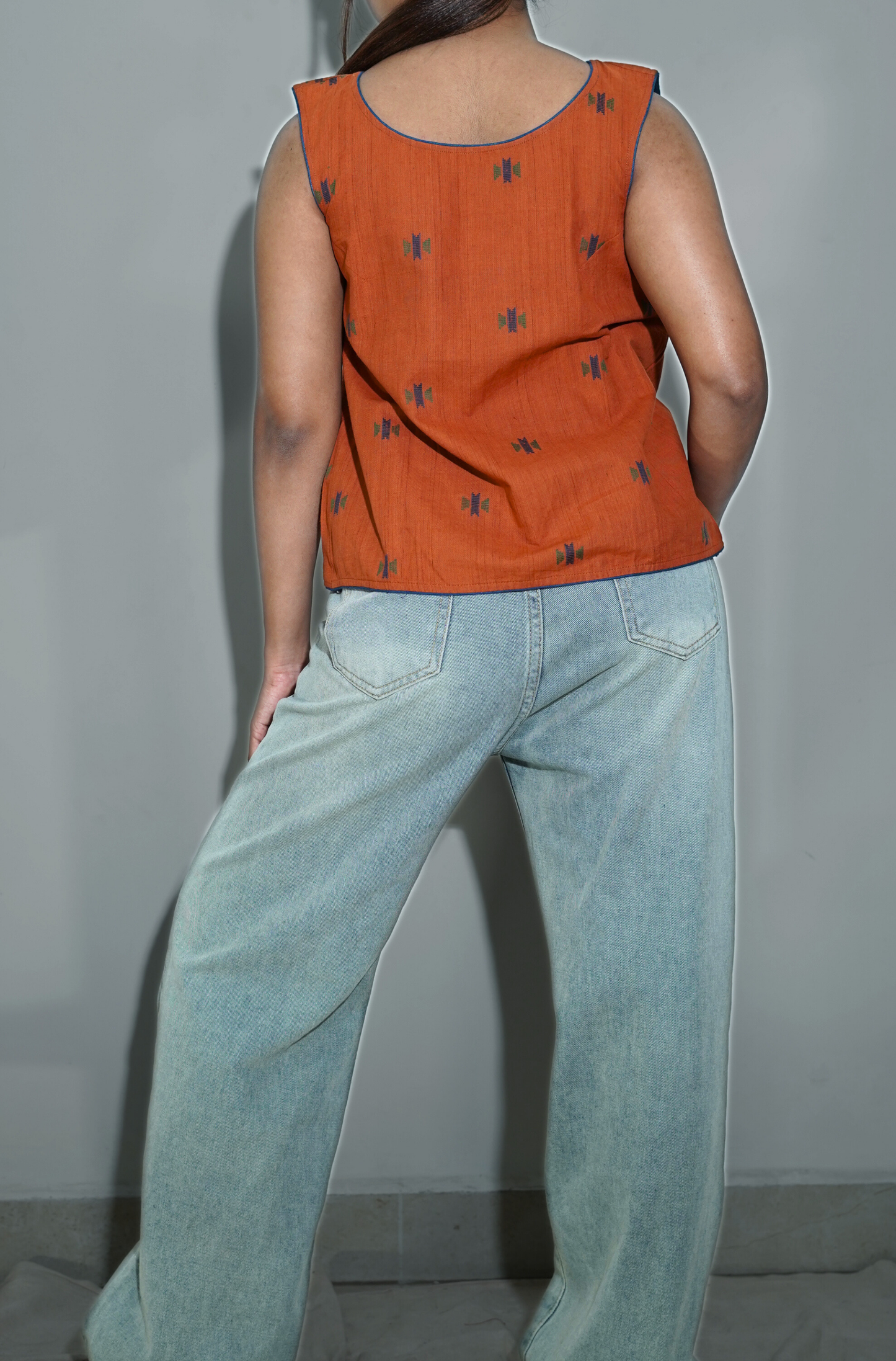 Rust Red Two Way Top