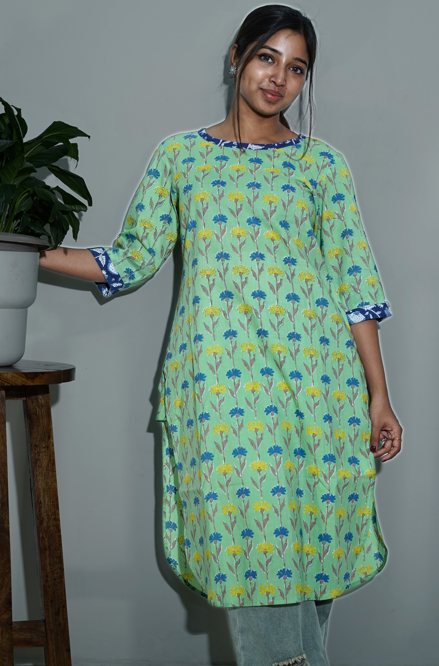 Green Comfort fit Kurta