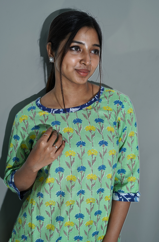 Green Comfort fit Kurta