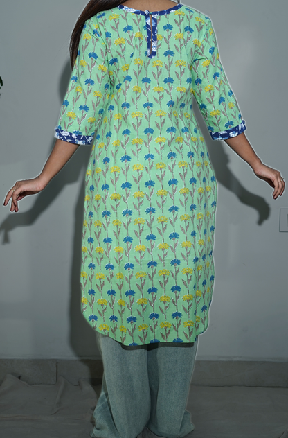 Green Comfort fit Kurta