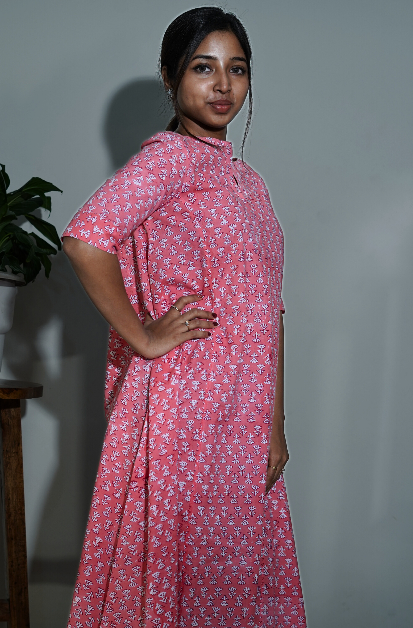 Peachy full Flare Kurta