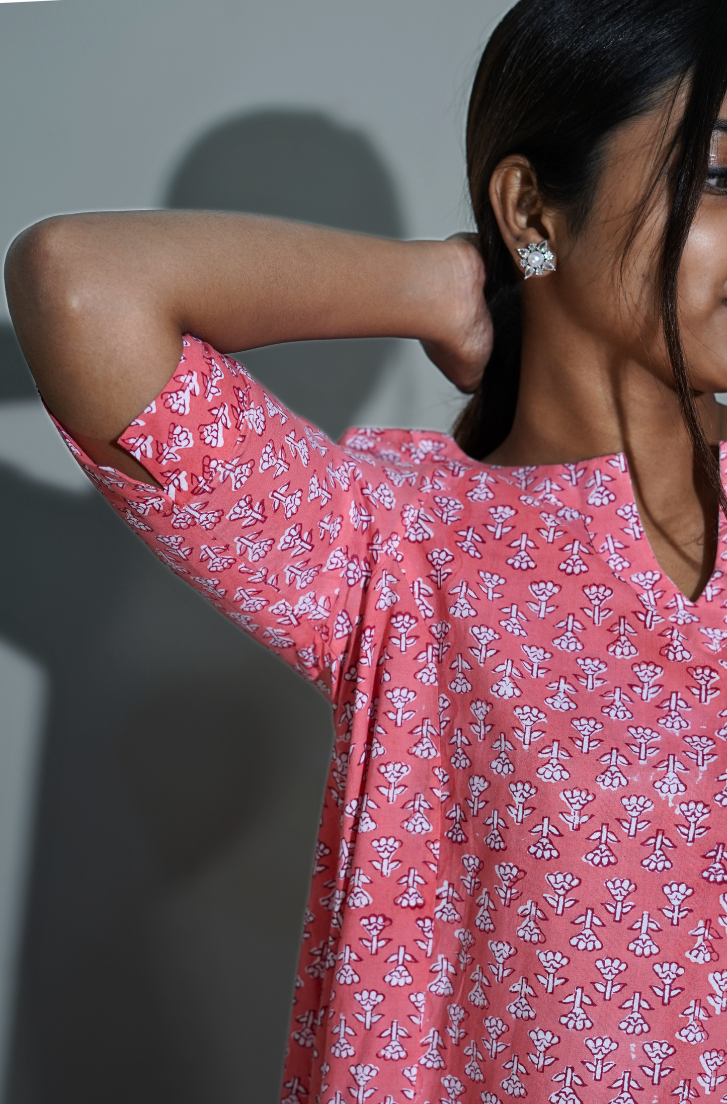 Peachy full Flare Kurta