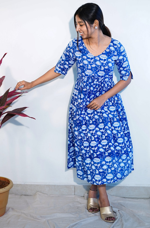 Ink Blue  Empire waist Dress