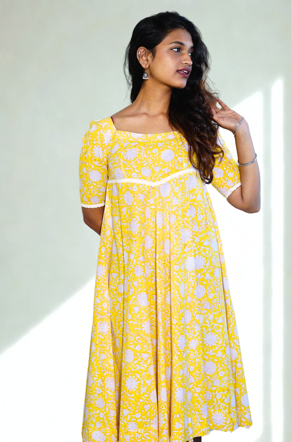 Morning Marigold Yellow Day dress