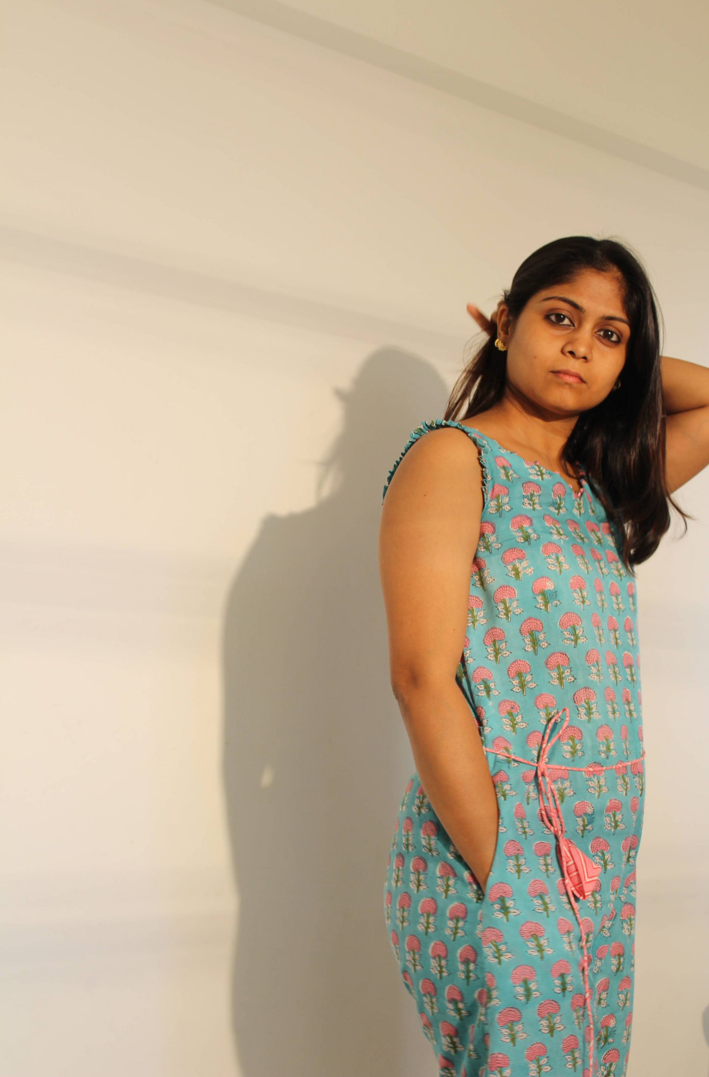 BLUE COTTON OVERALLS