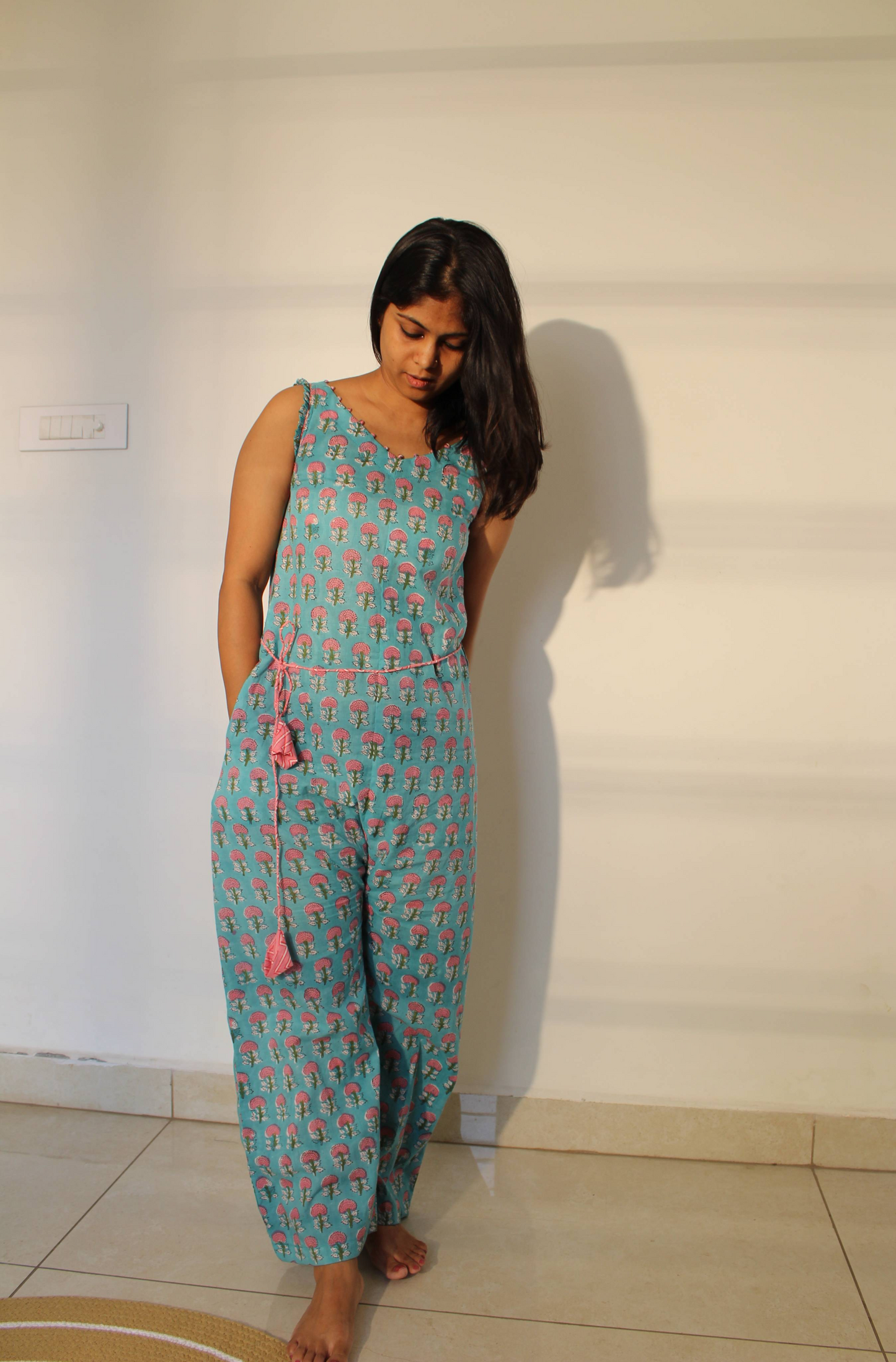 BLUE COTTON OVERALLS