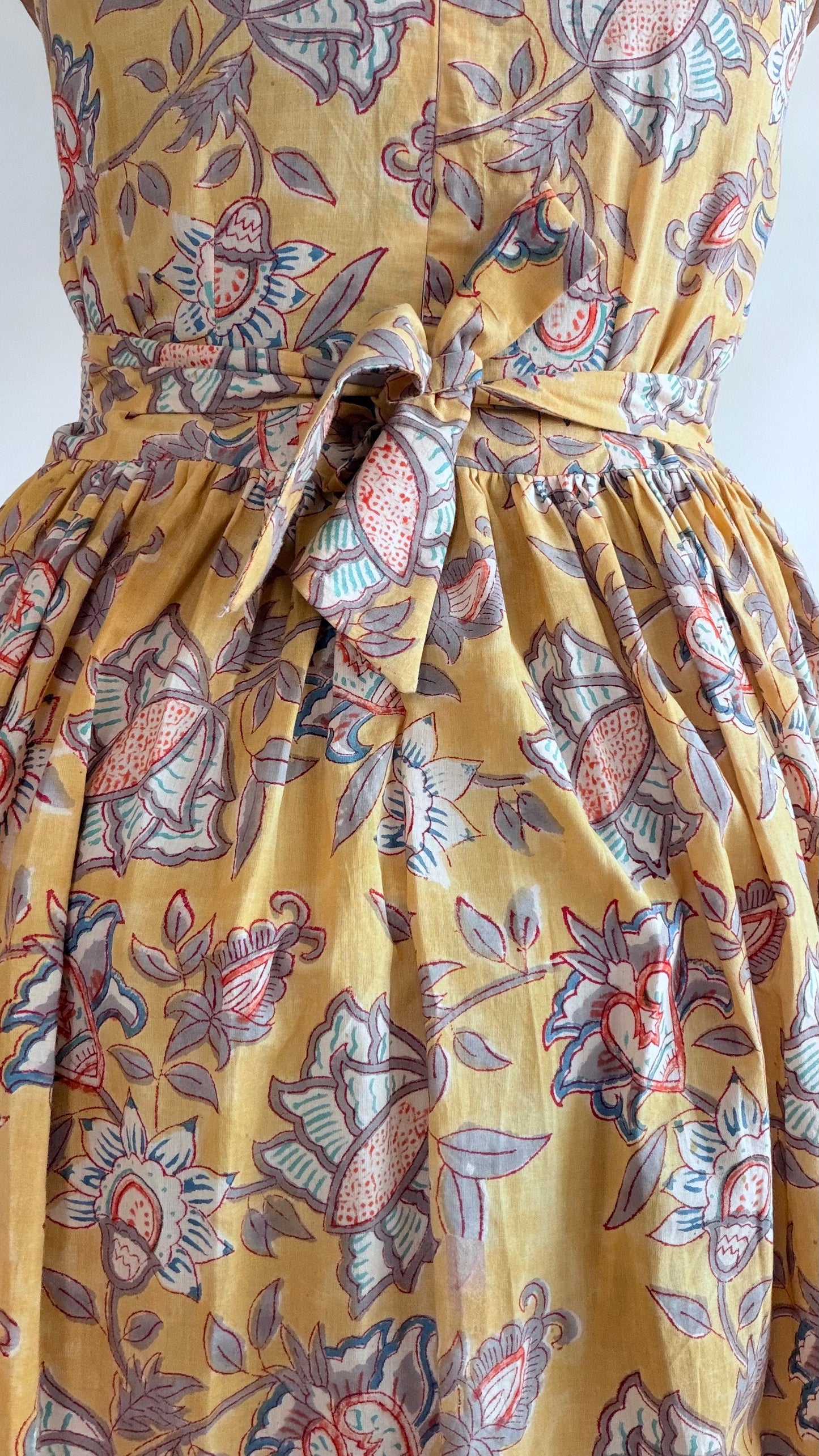 YELLOW STRAP SUMMER DRESS