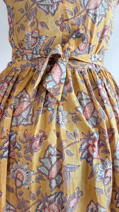 YELLOW STRAP SUMMER DRESS
