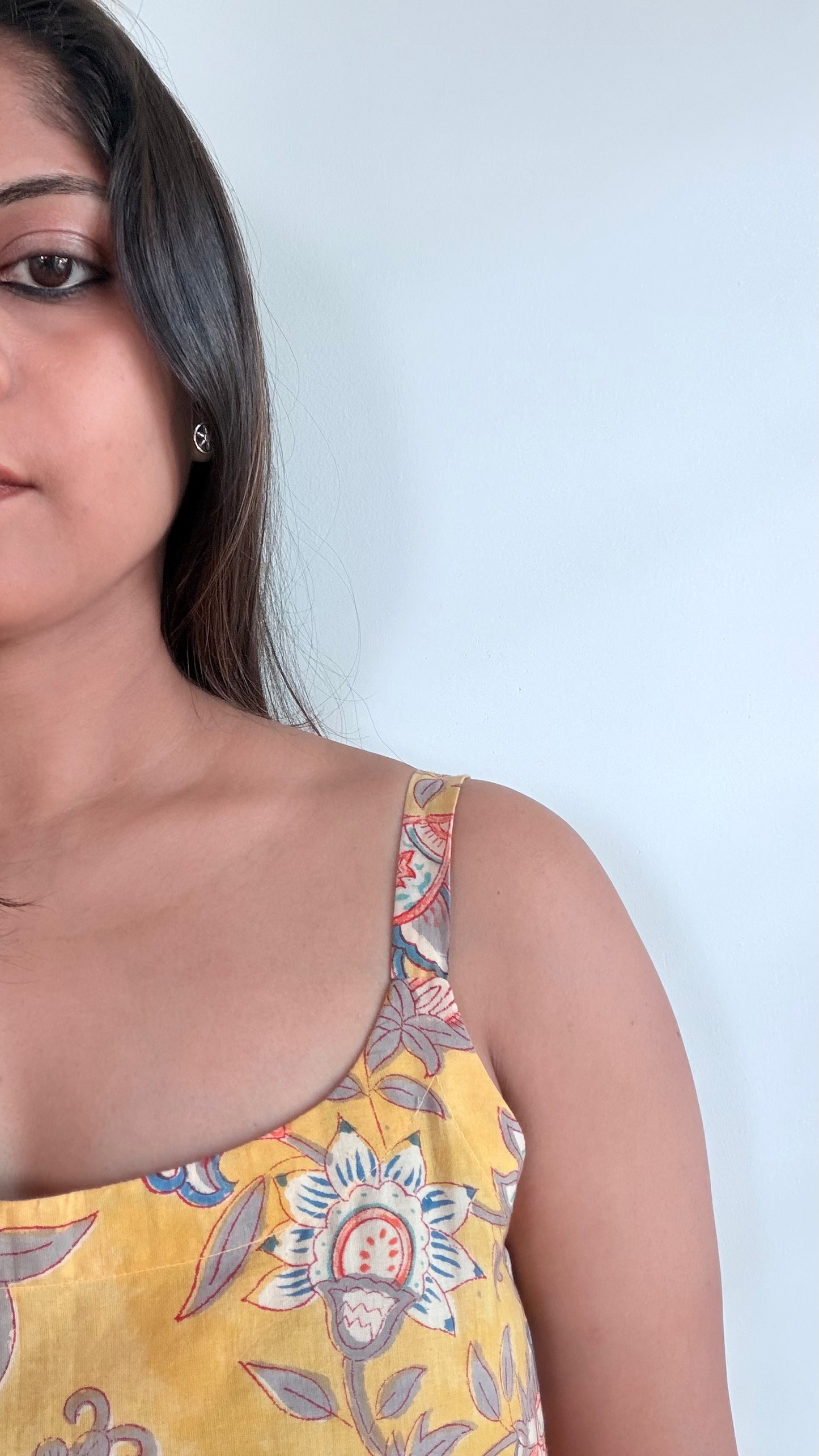 YELLOW STRAP SUMMER DRESS