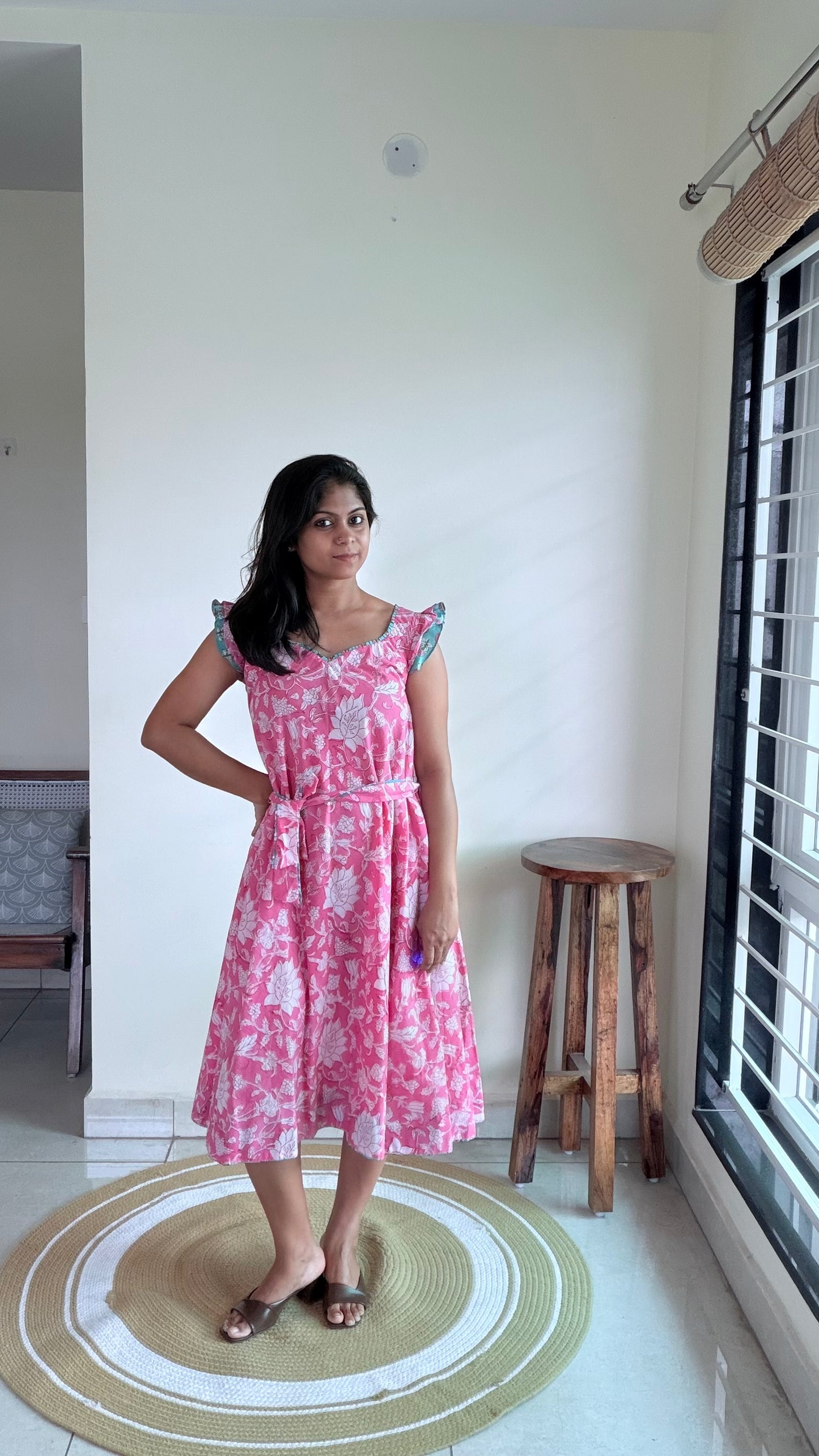 PINK FLARE DRESS