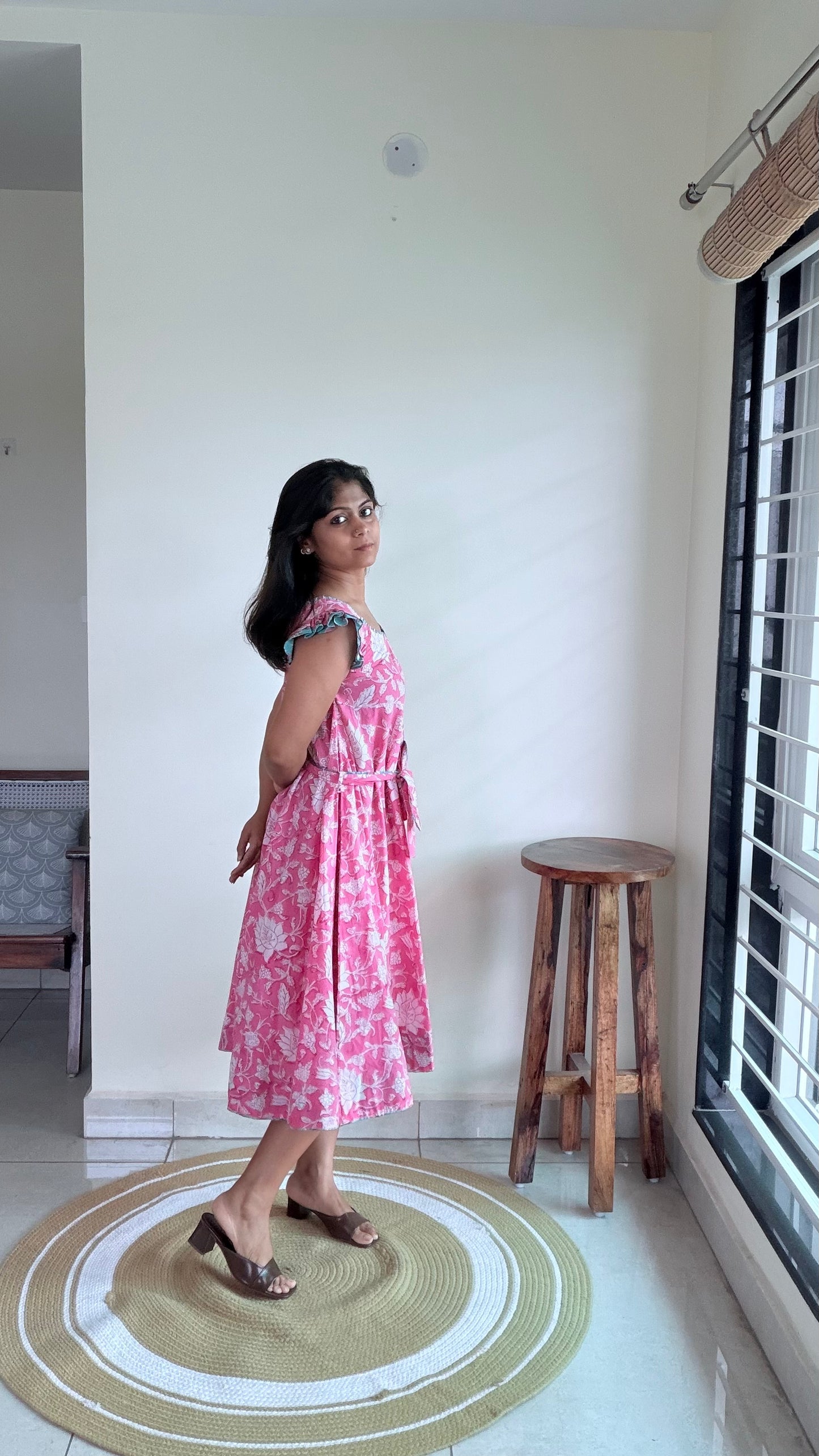 PINK FLARE DRESS