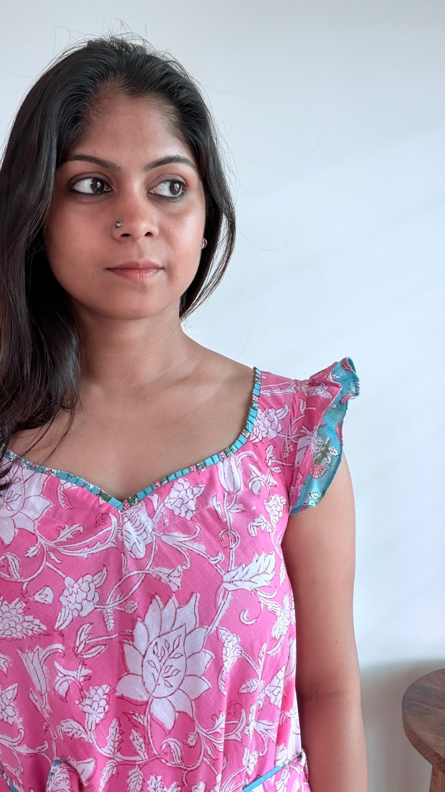 PINK FLARE DRESS