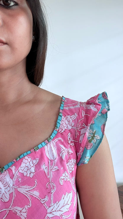 PINK FLARE DRESS
