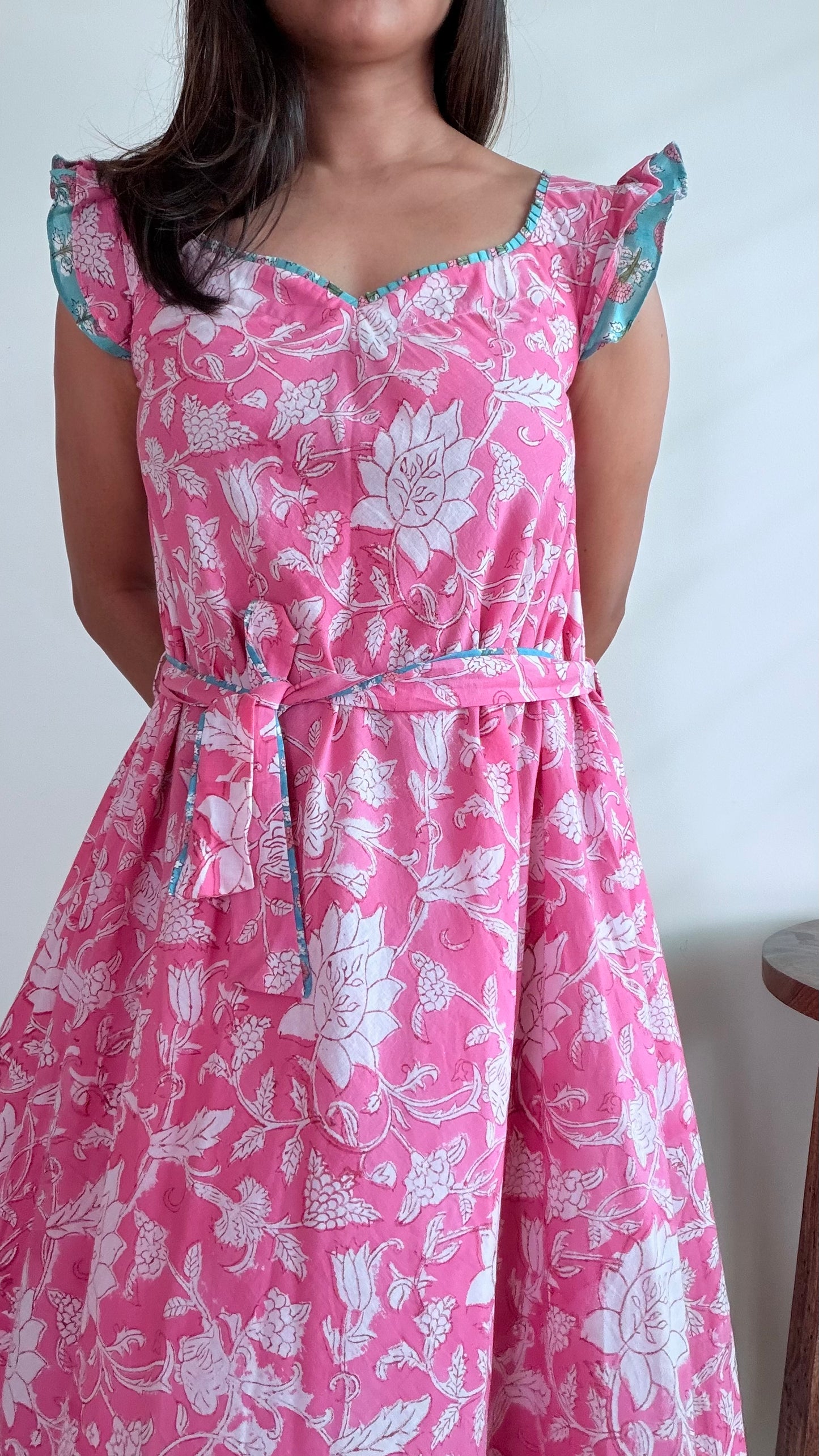 PINK FLARE DRESS
