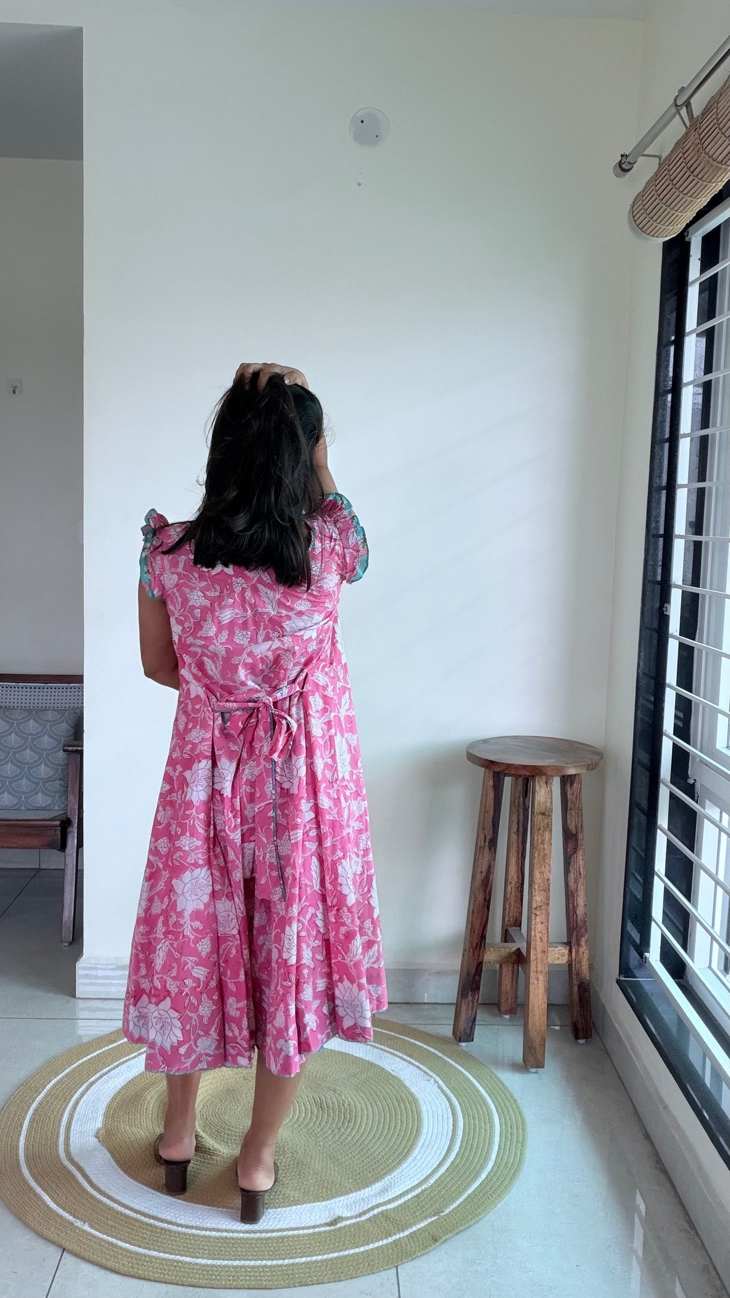 PINK FLARE DRESS