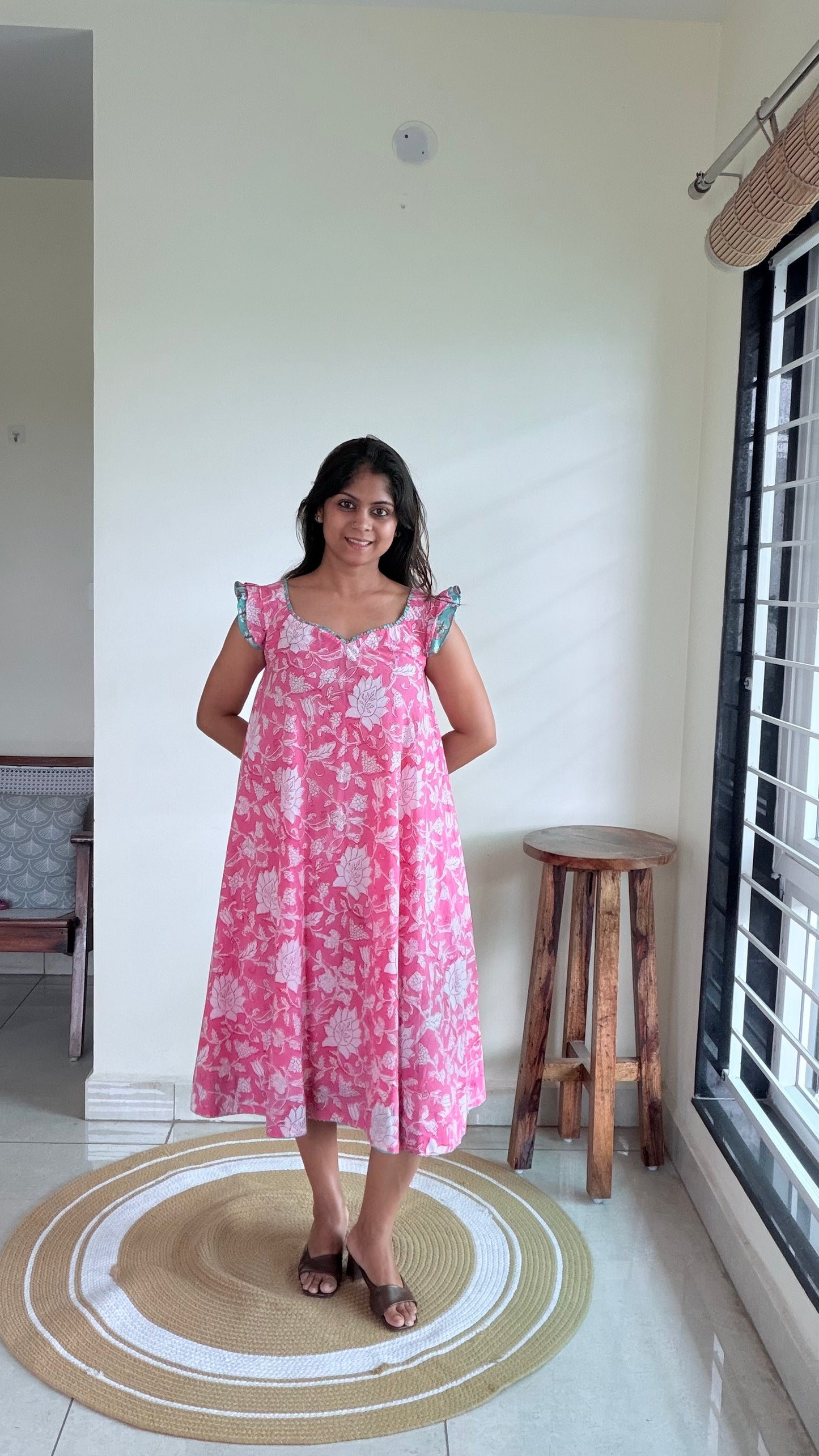 PINK FLARE DRESS