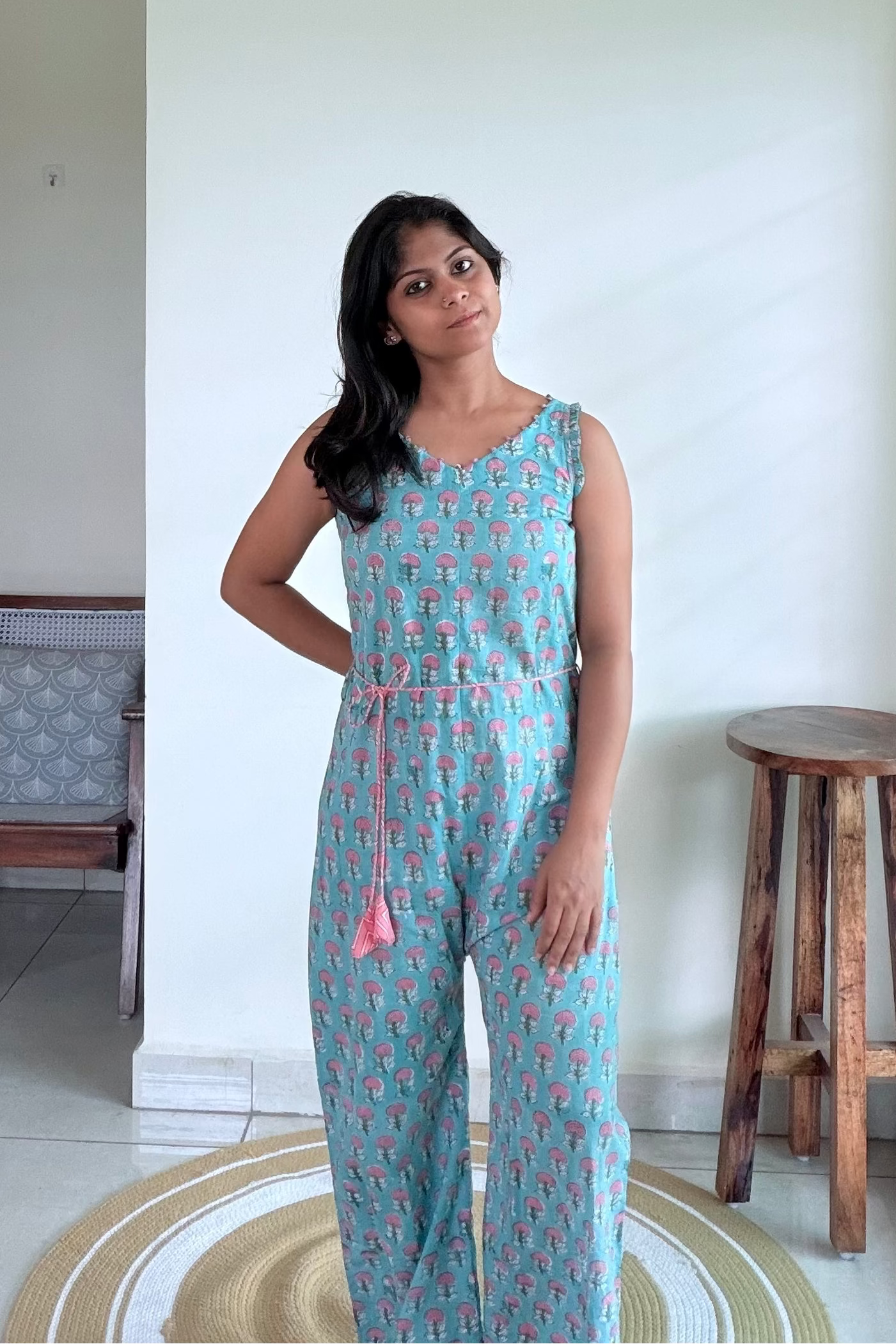 BLUE COTTON OVERALLS