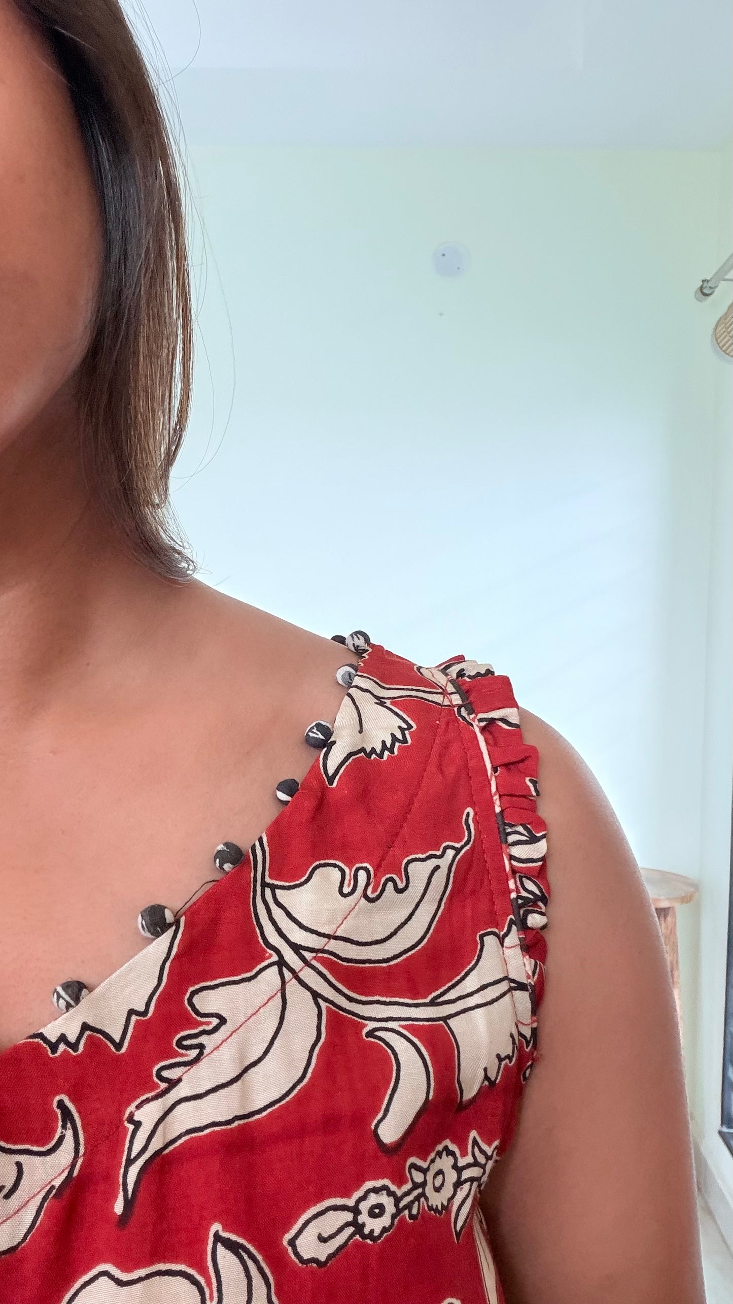 RED SILK OVERALLS