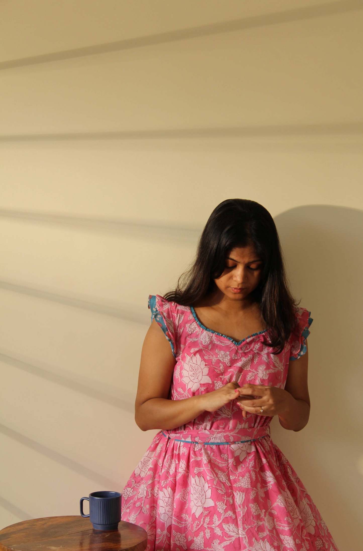 PINK FLARE DRESS
