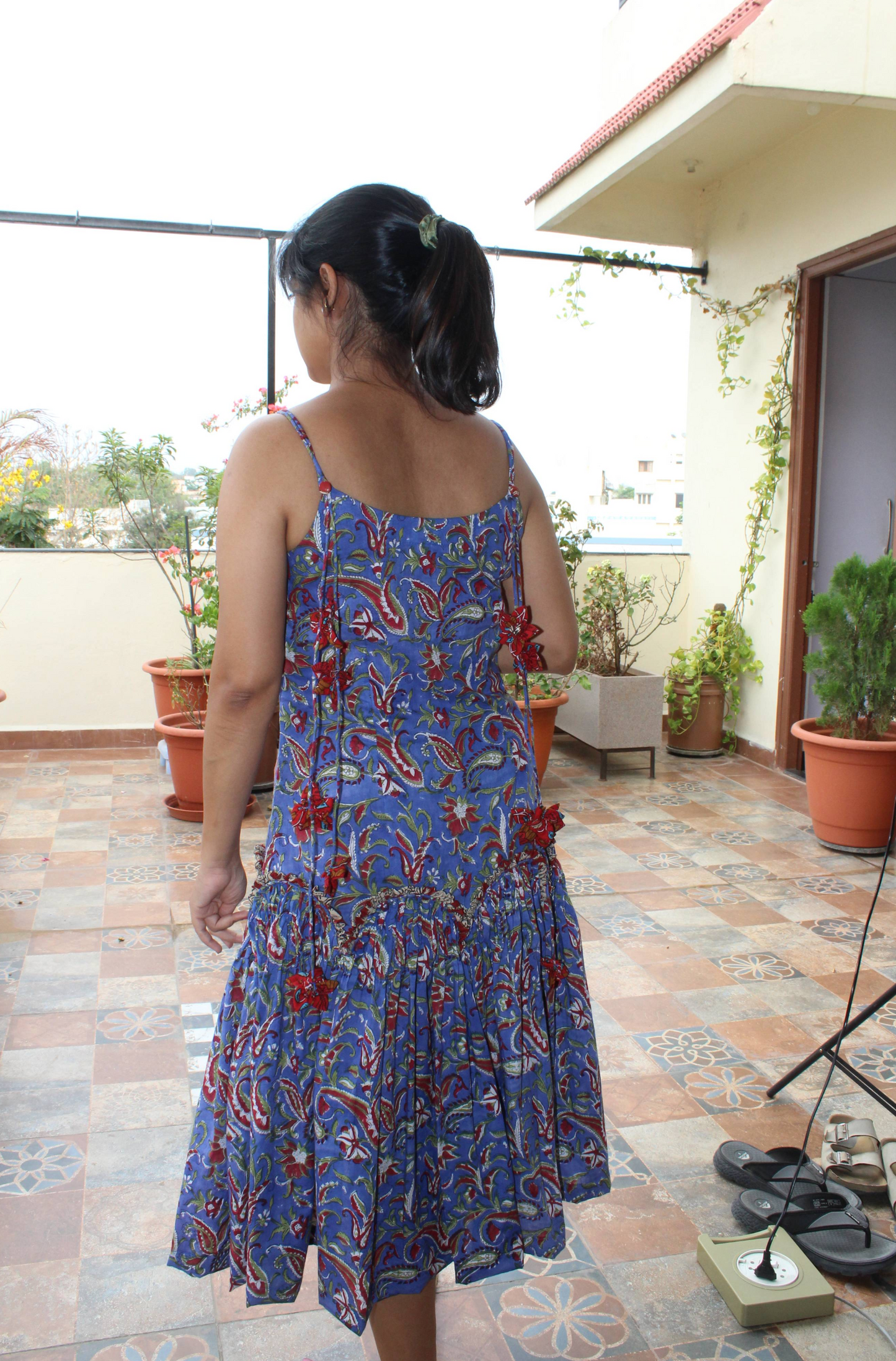 PURPLE TASSELS DRESS