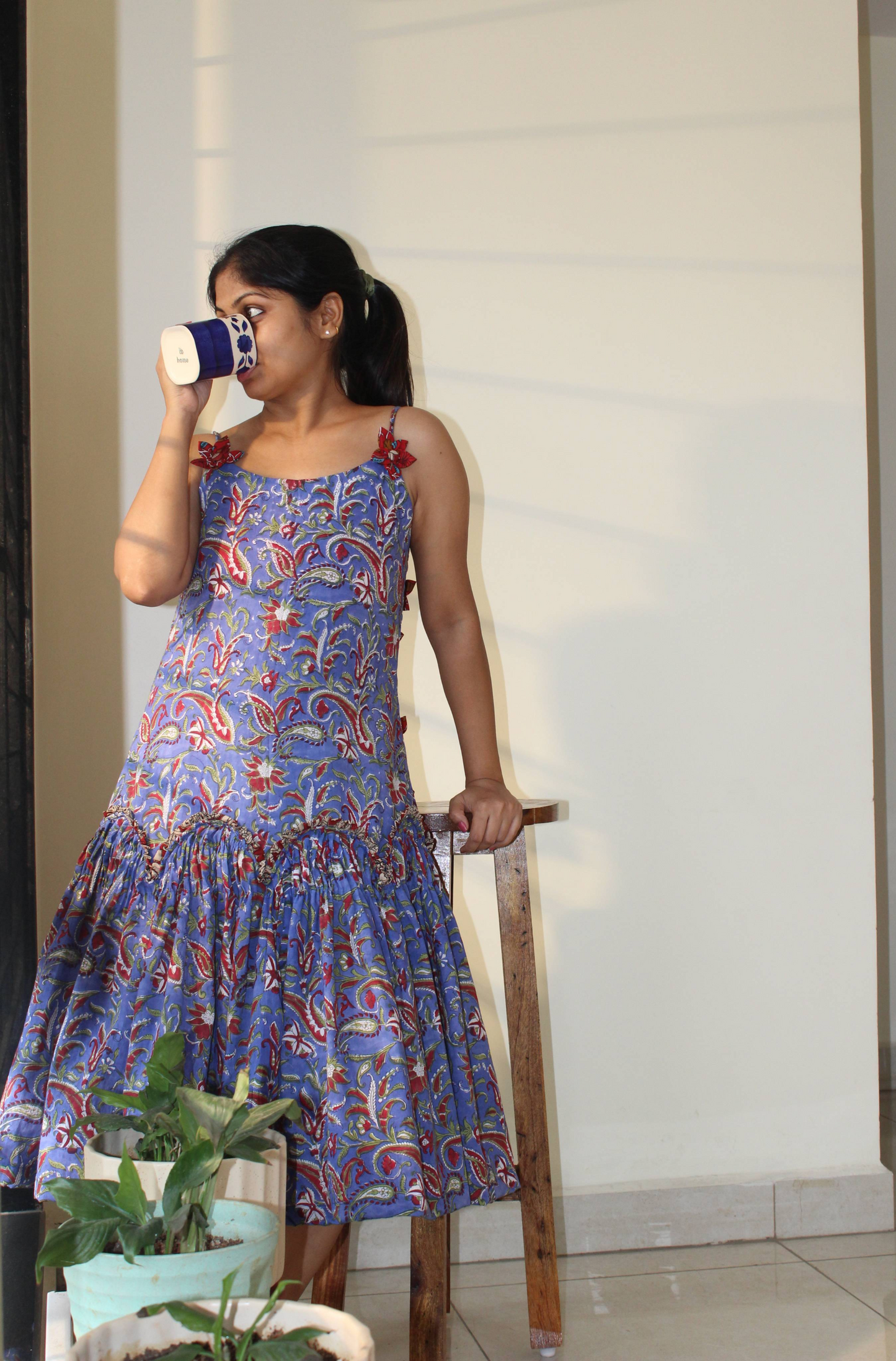 PURPLE TASSELS DRESS