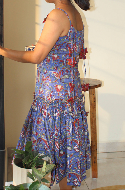 PURPLE TASSELS DRESS